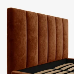 inny Łóżko tapicerowane pomarańczowe SOFIA ALTO 180x200 cm