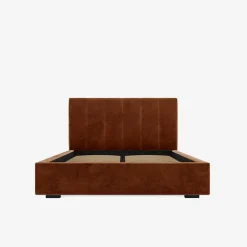 inny Łóżko tapicerowane pomarańczowe SOFIA CORTO 140x200 cm