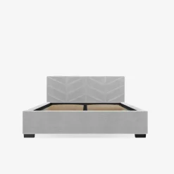 Łóżka Tapicerowane|Łóżka|inny Łóżko tapicerowane popielate VIVIANE CORTO 160x200 cm