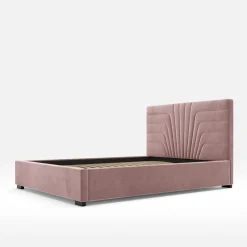 Łóżka Tapicerowane|Łóżka|inny Łóżko tapicerowane różowe KARINA CORTO 160x200 cm