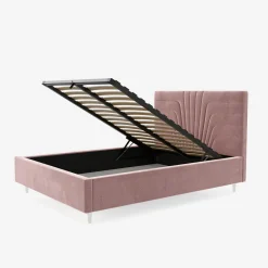 Łóżka Tapicerowane|Łóżka|inny Łóżko tapicerowane różowe KARINA ALTO 160x200 cm