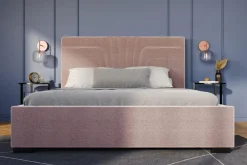 Łóżka Tapicerowane|Łóżka|inny Łóżko tapicerowane różowe KARINA CORTO 180x200 cm