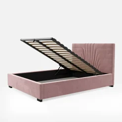 Łóżka Tapicerowane|Łóżka|inny Łóżko tapicerowane różowe KARINA CORTO 180x200 cm