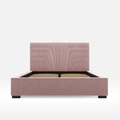 inny Łóżko tapicerowane różowe KARINA CORTO 140x200 cm