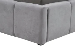 Łóżko tapicerowane szare ASTORIA 160x200 cm