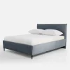 Łóżka Tapicerowane|Łóżka|inny Łóżko tapicerowane szare LIVA FULL 140x200 cm