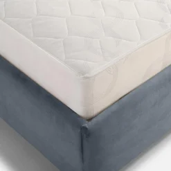 Łóżka Tapicerowane|Łóżka|inny Łóżko tapicerowane szare LIVA FULL 140x200 cm