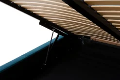 Łóżka Tapicerowane|Łóżka| Łóżko tapicerowane welurowe FABRIZZIO MAXI P 160x200 ze stelażem i pojemnikiem