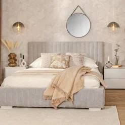 Łóżka Tapicerowane|Łóżka| Łóżko tapicerowane z pojemnikiem SARAH II 140x200 cm