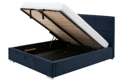 Łóżko tapicerowane ze stelażem i pojemnikiem FABRIZZIO MAXI P 140x200 cm