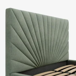 inny Łóżko tapicerowane zielone FELICIA ALTO 180x200 cm