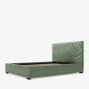 inny Łóżko tapicerowane zielone FELICIA CORTO 180x200 cm