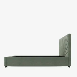 inny Łóżko tapicerowane zielone FELICIA CORTO 180x200 cm