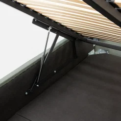 inny Łóżko welurowe oliwkowe SANTADI 180x200 cm