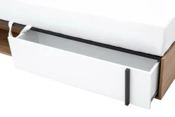 Dzieci LENART Łóżko z materacem i pojemnikiem 90 cm lewe IMOLA