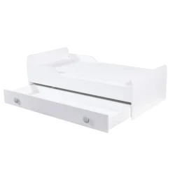 Dzieci Łóżko z materacem szare TOP BABY 80x160