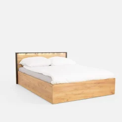 Łóżka|Exline Łóżko z pojemnikiem i oświetleniem LED MALI 140x200 cm