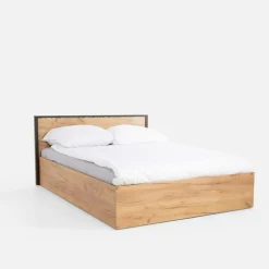 Łóżka|Exline Łóżko z pojemnikiem i oświetleniem LED MALI 140x200 cm