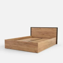 Łóżka|Exline Łóżko z pojemnikiem i oświetleniem LED MALI 140x200 cm