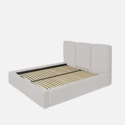 Łóżka Tapicerowane|Łóżka|inny Łóżko z pojemnikiem kremowe CHIARA 140x200 cm