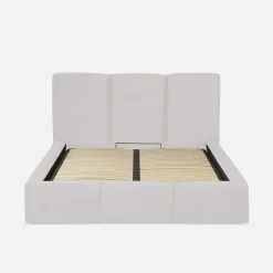 Łóżka Tapicerowane|Łóżka|inny Łóżko z pojemnikiem kremowe CHIARA 140x200 cm