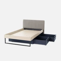 Dzieci inny Łóżko ze stelażem beżowe SERGIO 120x200 cm