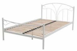 Łóżka|Łóżka Dziecięce| Łóżko ze stelażem białe VIVA 120x200 cm