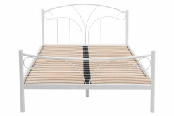 Łóżka|Łóżka Dziecięce| Łóżko ze stelażem białe VIVA 120x200 cm