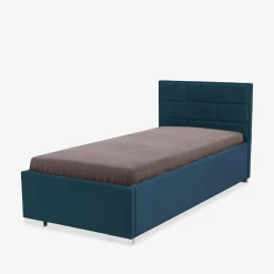 Łóżka Tapicerowane|Łóżka|inny Łóżko ze stelażem granatowe SANTE 120x200 cm