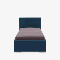 Łóżka Tapicerowane|Łóżka|inny Łóżko ze stelażem granatowe SANTE 120x200 cm