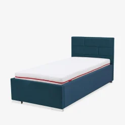Łóżka Tapicerowane|Łóżka|inny Łóżko ze stelażem granatowe SANTE 120x200 cm
