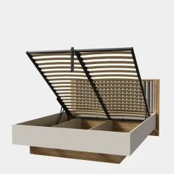 Łóżka|FORTE Łóżko ze stelażem i oświetleniem RANKIN 160x200