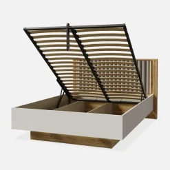 Łóżka|FORTE Łóżko ze stelażem i oświetleniem RANKIN 140x200