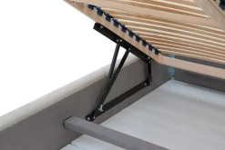 Łóżko ze stelażem krem MAGGIE FULL 140x200 cm