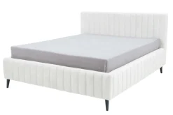 Łóżko ze stelażem krem MAGGIE FULL 140x200 cm