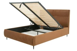 Łóżka Tapicerowane|Łóżka|Instilo Łóżko ze stelażem miedziane VENTI 160x200 cm