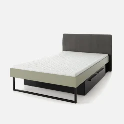 Łóżka|Łóżka|inny Łóżko ze stelażem zielone SERGIO 120x200 cm