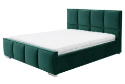 Łóżka Tapicerowane|Łóżka| Łóżko zielone FABRIZZIO SQUERE P 160x200 cm