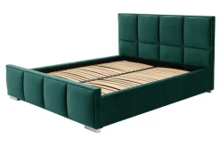 Łóżka Tapicerowane|Łóżka| Łóżko zielone FABRIZZIO SQUERE P 160x200 cm