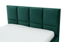 Łóżka Tapicerowane|Łóżka| Łóżko zielone FABRIZZIO SQUERE P 160x200 cm