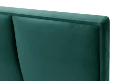 Łóżka Tapicerowane|Łóżka| Łóżko zielone FABRIZZIO SQUERE P 160x200 cm