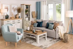 Koce I Narzuty| Koc bawełniano-akrylowy ECRU 150x200 cm