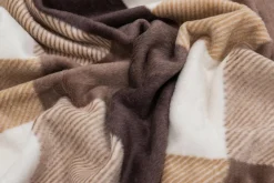 Koce I Narzuty| Koc bawełniano-akrylowy w kratę 150x200 cm