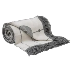 Koce I Narzuty| Koc bawełniano-akrylowy w serca 150x200 cm