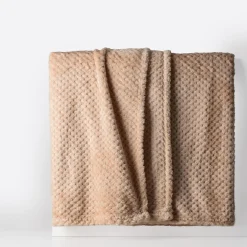 Koce I Narzuty|inny Koc beżowy POPPY 200x200 cm