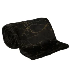 Koc do salonu MARMO czarny 150x200 cm