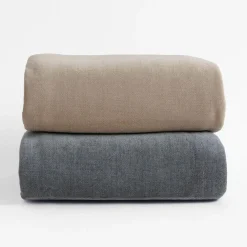 inny Koc dwustronny szaroniebieski ELLEN 150x200 cm