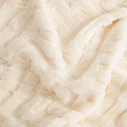 Koce I Narzuty|inny Koc geometryczny ecru DREAMY 150x200 cm