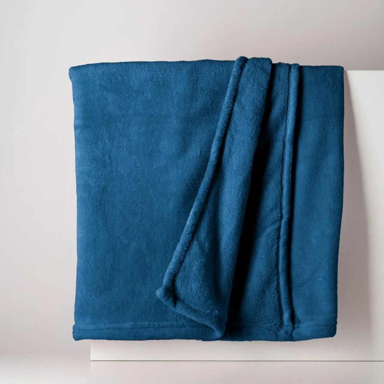 Koce I Narzuty| Koc granatowy CORAL 130x160 cm