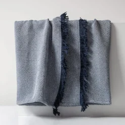 inny Koc granatowy DELHI 180x200 cm